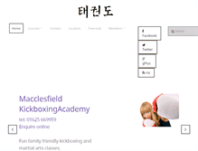 Tablet Screenshot of macclesfield-kickboxing-academy.com
